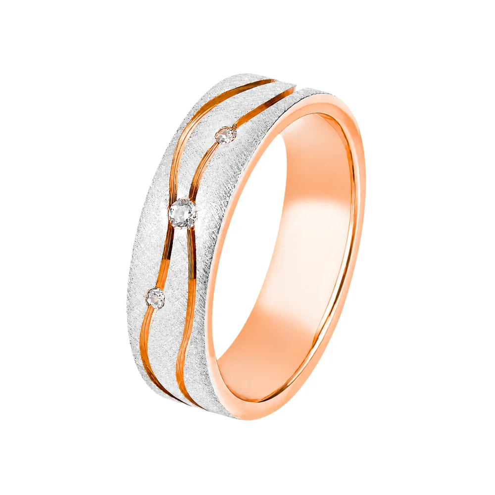 Златни брачни халки модел H10384 от Sara Trade