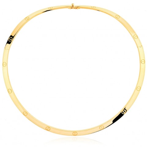 Златно колие Love