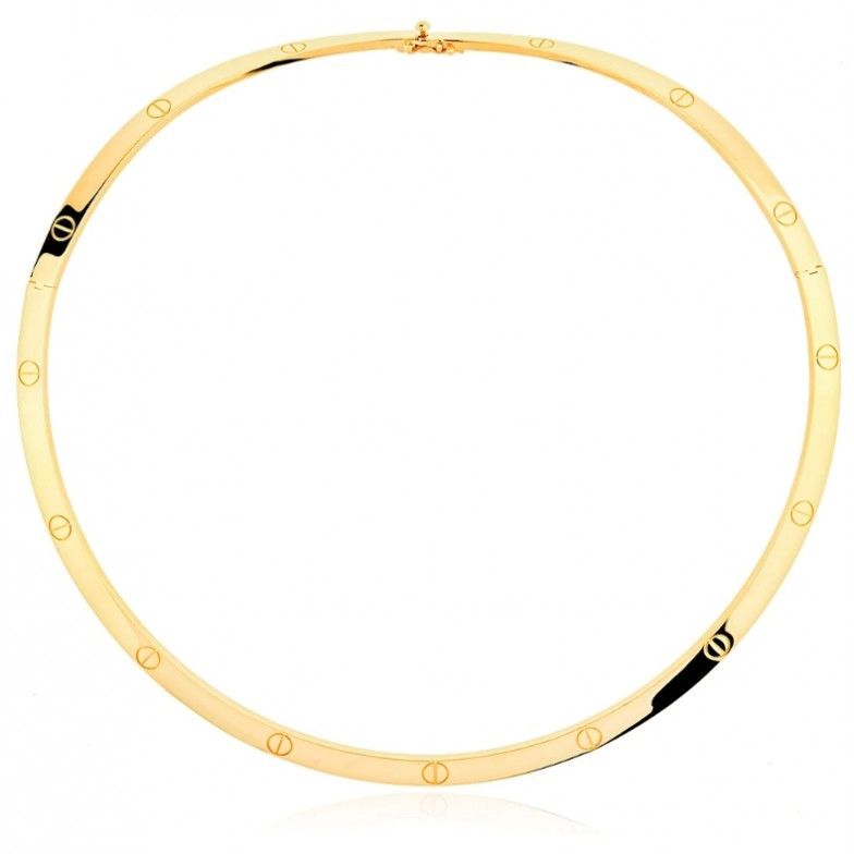 Златно колие Love