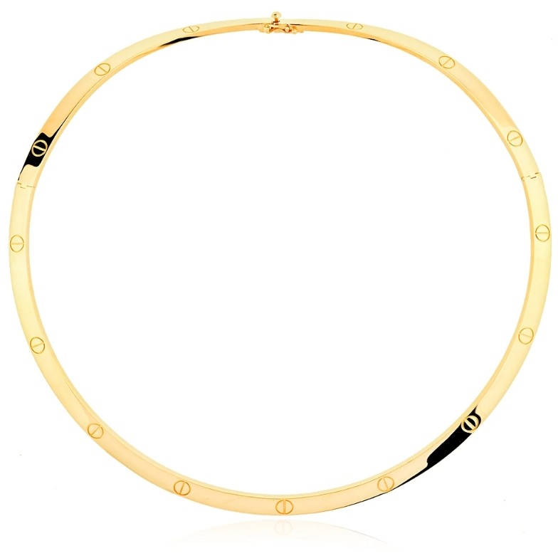 Златно колие Love