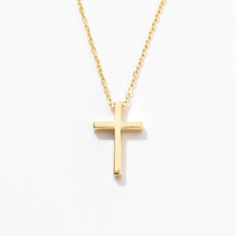 Златно колие Cross Choker