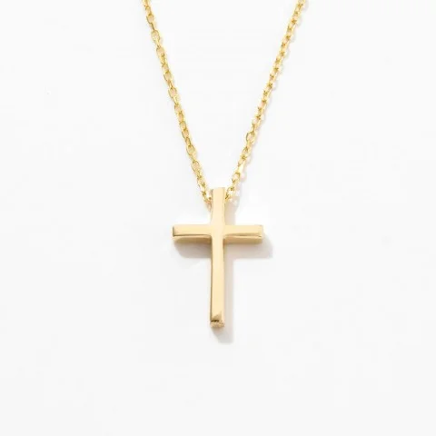 Златно колие Cross Choker