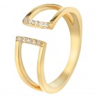 Златен пръстен D11475