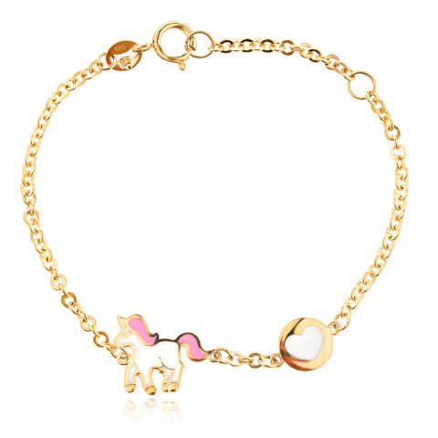 Златна детска гривна Pixi