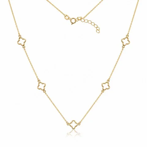 Златно колие Dainty Clover