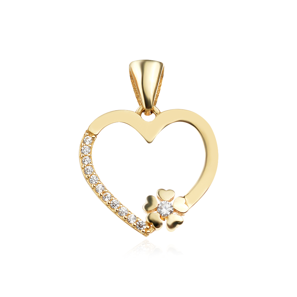 Златен медальон Bloom Heart