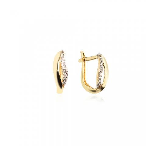 Златни обеци Sleek Line