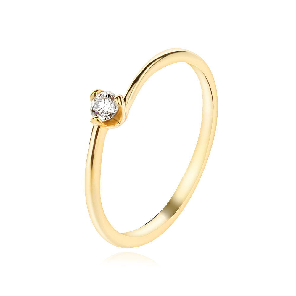 Годежен пръстен с диаманти Finess