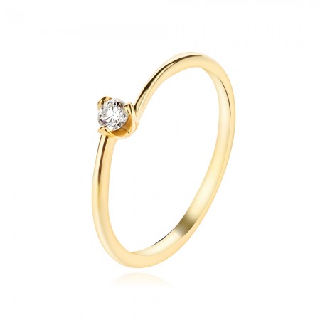 Годежен пръстен с диаманти Finess