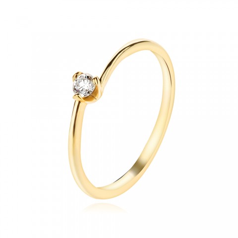 Годежен пръстен с диаманти Finess