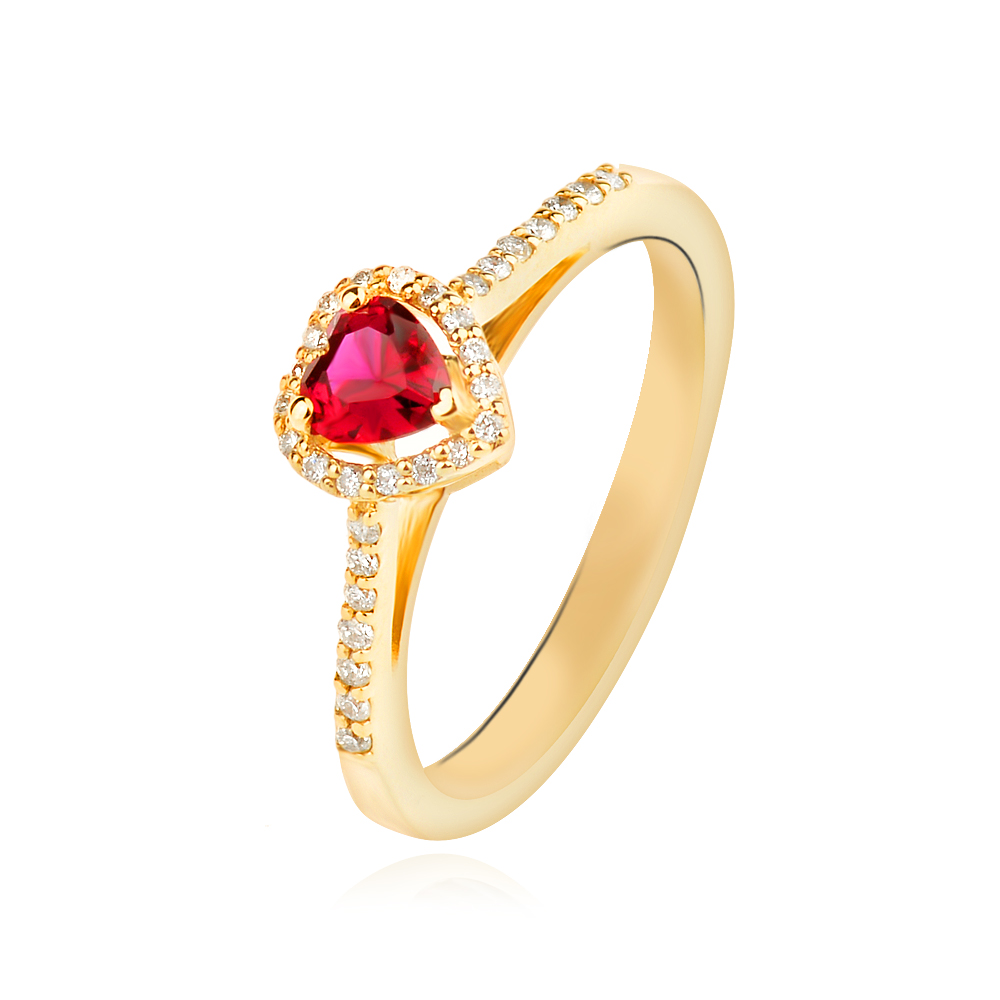 Колие с Диаманти Red heart