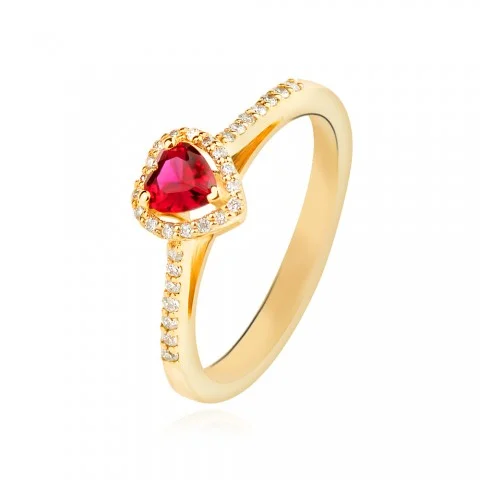 Колие с Диаманти Red heart