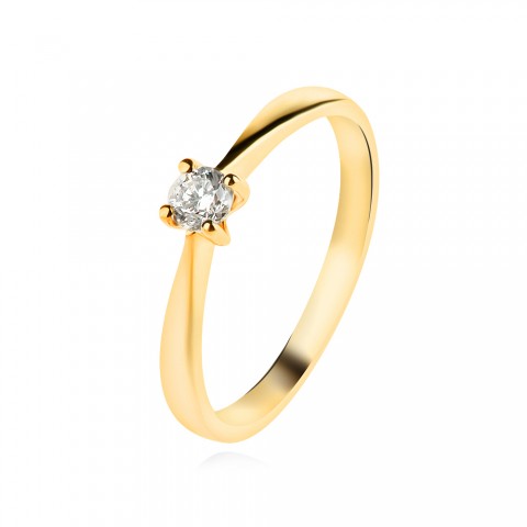 Златен пръстен с диамант Arianna