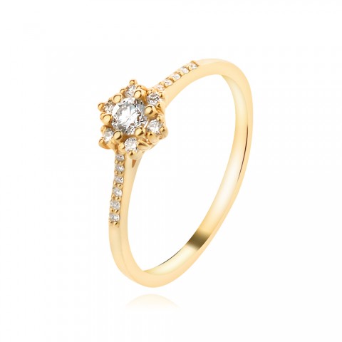 Златен пръстен с диаманти Sianna