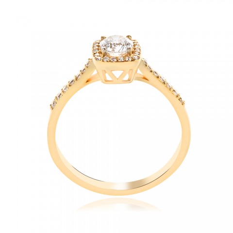 Златен пръстен с диаманти Donica