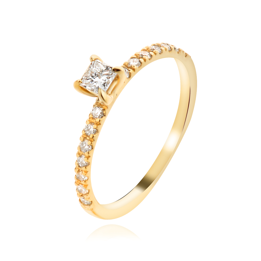 Годежен пръстен с диаманти Iris