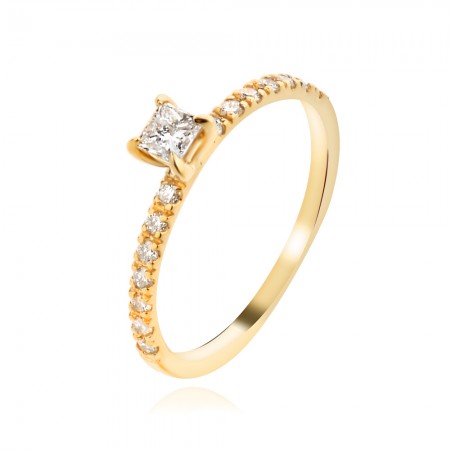 Годежен пръстен с диаманти Iris