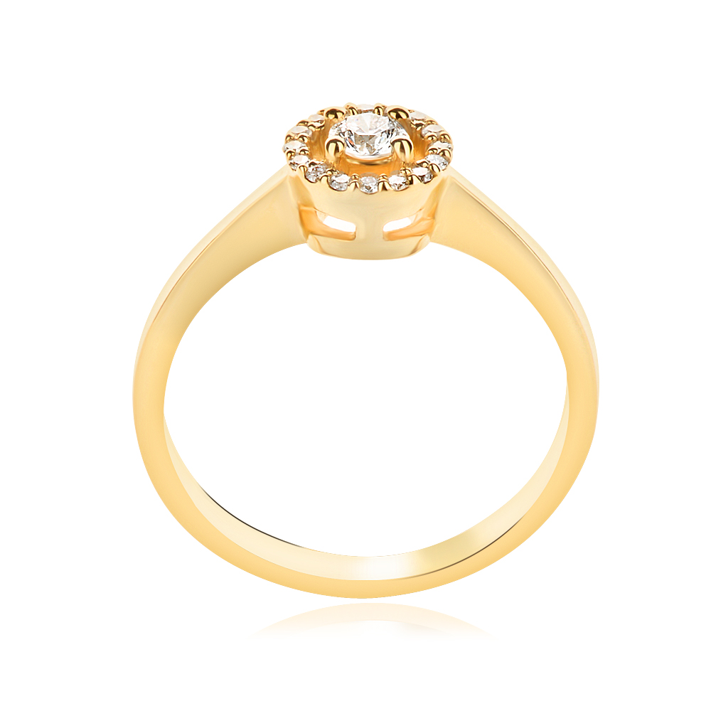 Златен пръстен с диаманти Felia