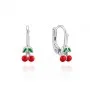 Детски сребърни обеци Cherry