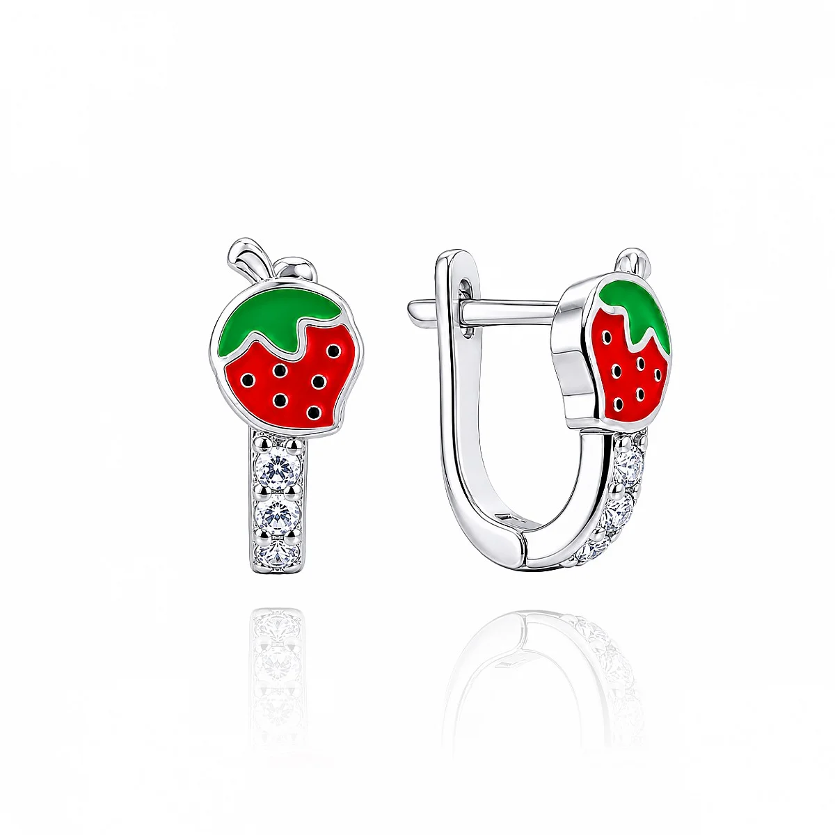 Детски сребърни обеци Tiny Berry - ДЕТСКИ ОБЕЦИ (Златни и сребърни бижута)