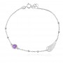 Сребърна гривна Violetta