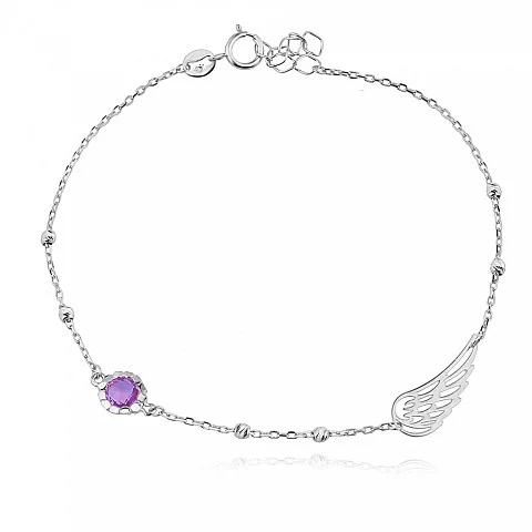 Сребърна гривна Violetta
