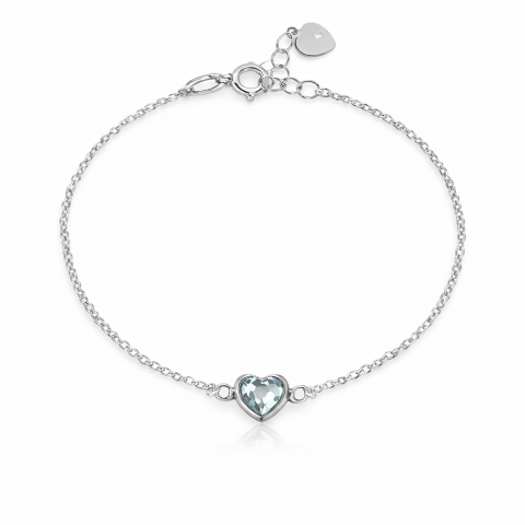 Сребърна гривна Blue Heart Сребърна гривна Blue Heart