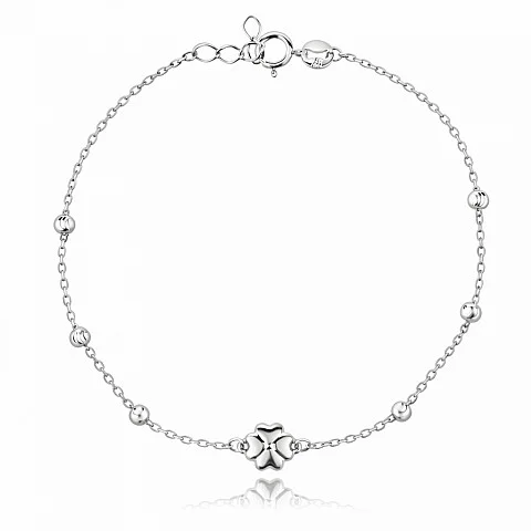 Сребърна гривна Lucky Clover