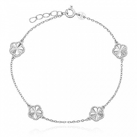 Сребърна гривна Diamond Clover Сребърна гривна Diamond Clover