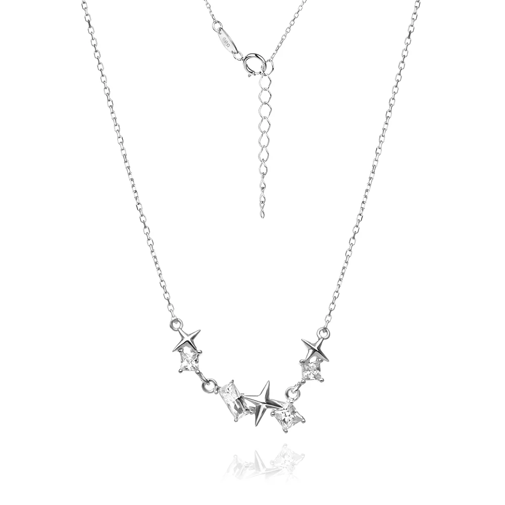 Сребърно колие Starry - КОЛИЕТА (Златни и сребърни бижута)