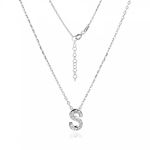 Сребърно колие Shine Initial