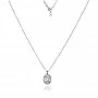 Сребърно колие Crystal Drop