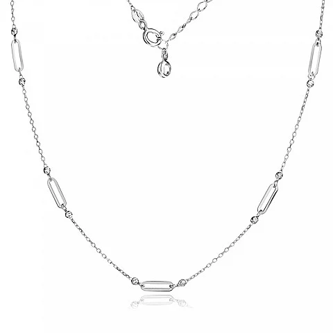 Сребърно колие Alivia