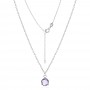 Сребърно колие Purpura