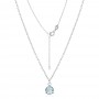 Сребърно колие Blue Stone