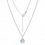 Сребърно колие Blue Stone