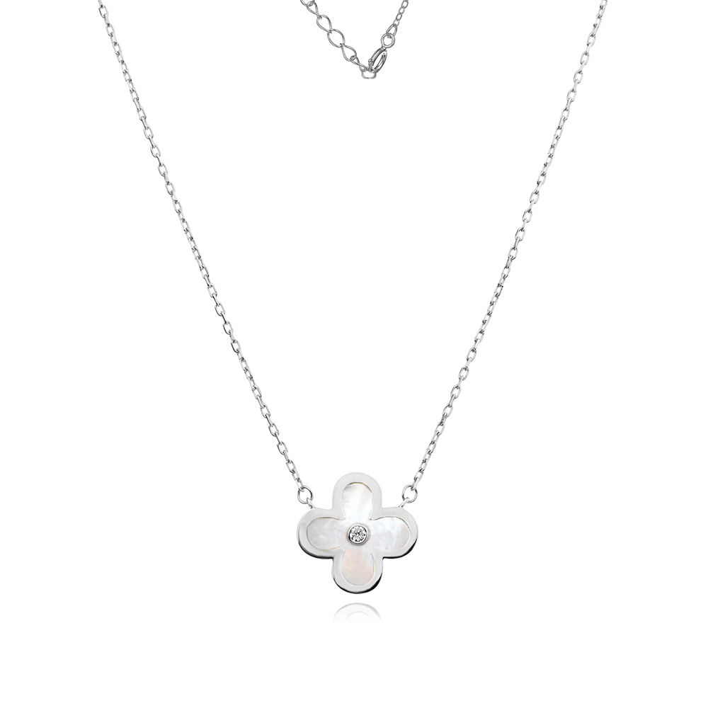 Сребърно колие Silver Flower