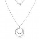 Сребърно колие Rings