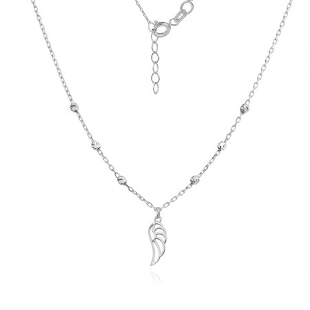 Сребърно колие Angel Wing