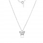 Сребърно колие Butterfly Shine