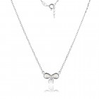 Сребърно колие Ribbon