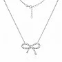 Сребърно колие Crystal Bow