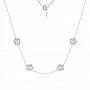 Сребърно колие Diamand Clover