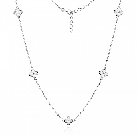Сребърно колие Pearl Flower Сребърно колие Pearl Flower