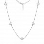 Сребърно колие Pearl Flower