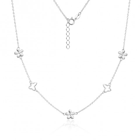 Сребърно колие Bellaflora