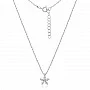 Сребърно колие Florisse