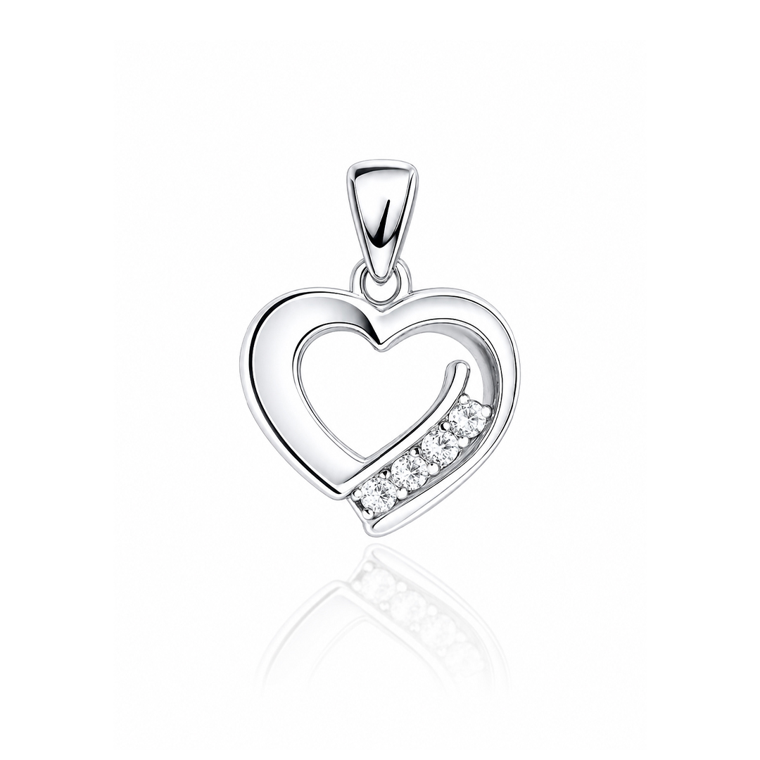Сребърен медальон Shiny Heart Сребърен медальон Shiny Heart