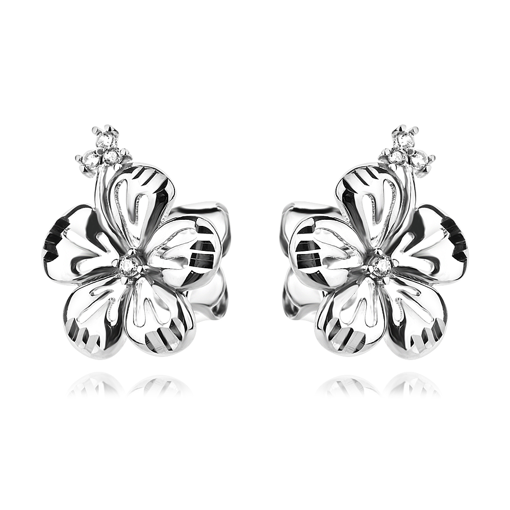 Сребърни обеци Frowers Сребърни обеци Frowers