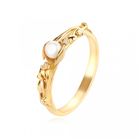 Златен пръстен Pearl Blossom Златен пръстен Pearl Blossom
